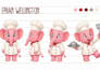 draw kids character design for children book